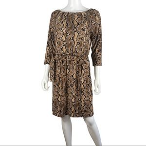 NWT Thalia Sodi Snake Print Fit and Flare Dress S
